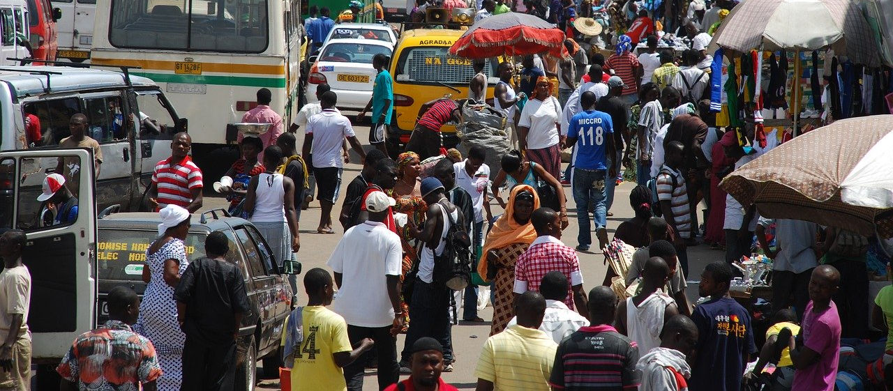 Straße in Accra