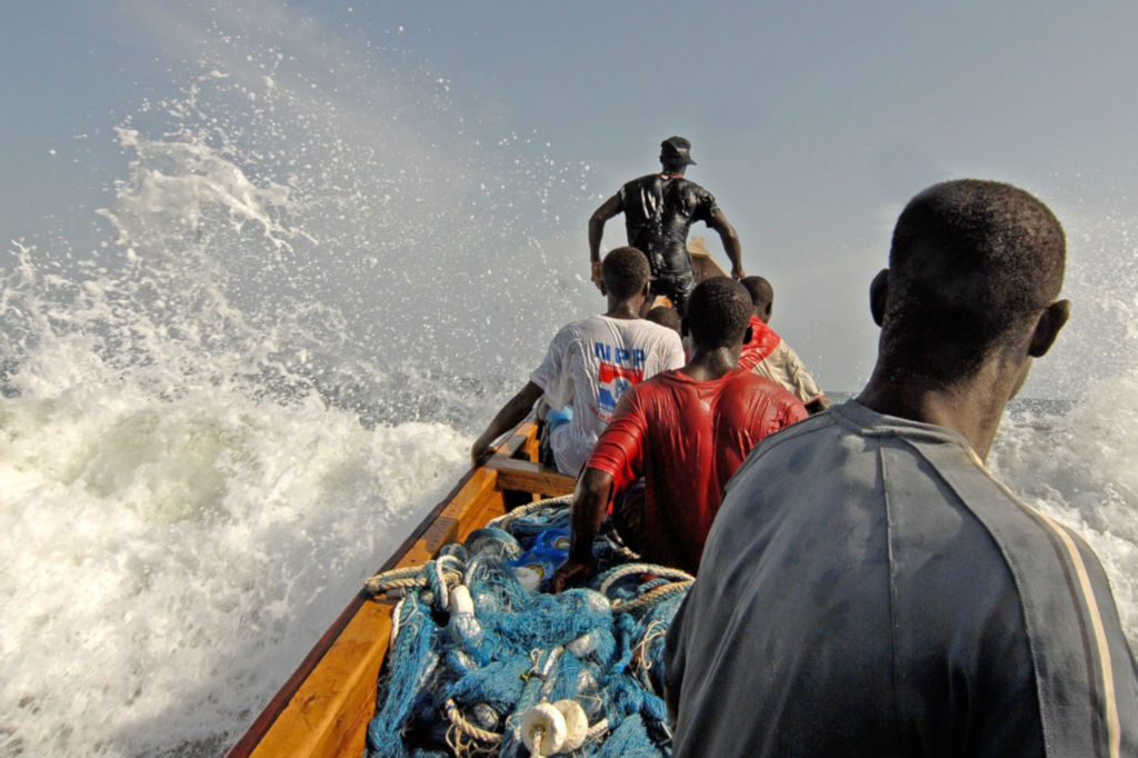 Fischerboot auf dem Meer